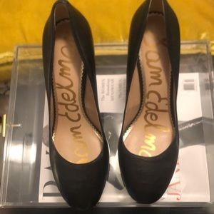 Sam Edelman Black leather heels